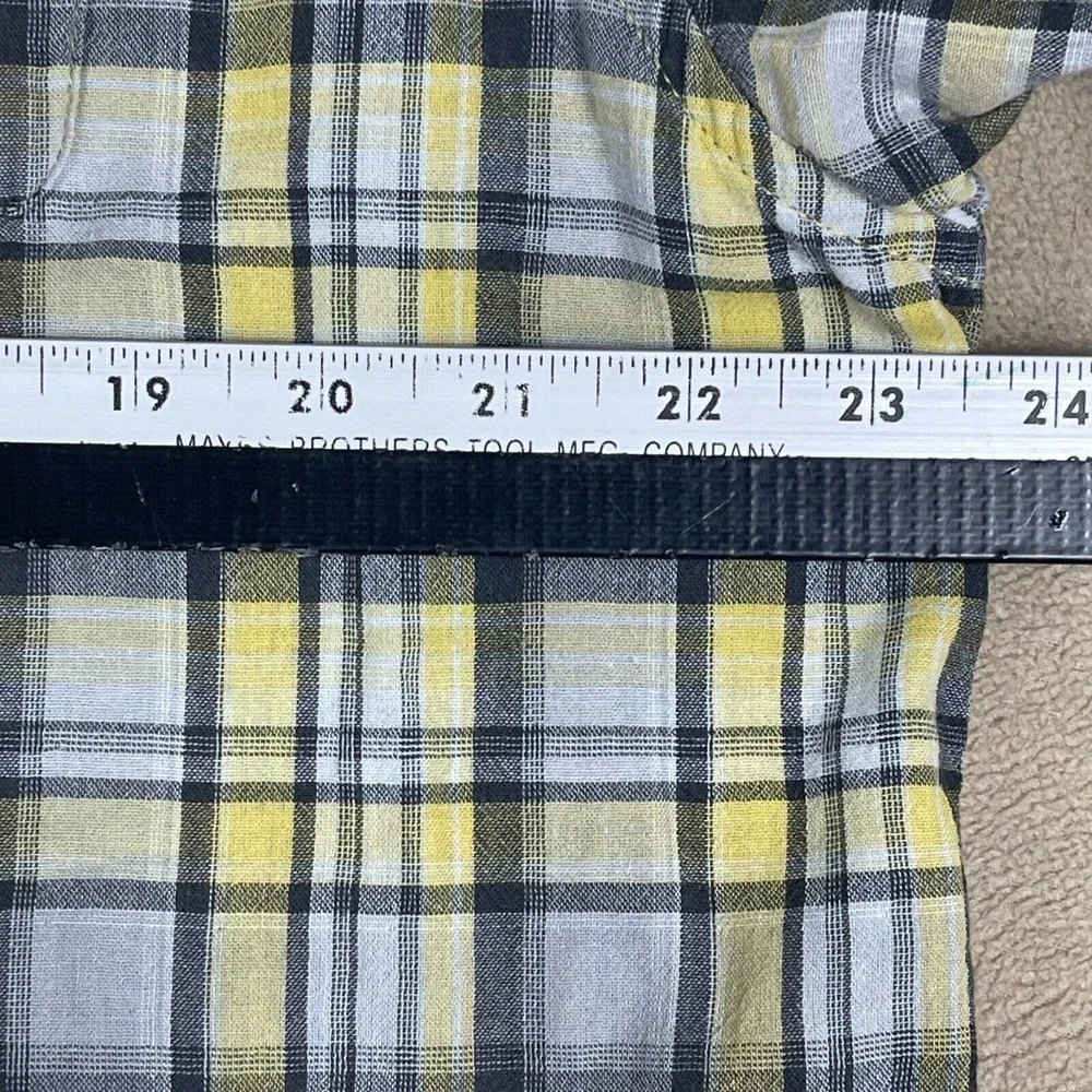 The North Face‎ Mens XL Button Up Short Sleeve Shirt Pockets Relaxed Fit Plaid